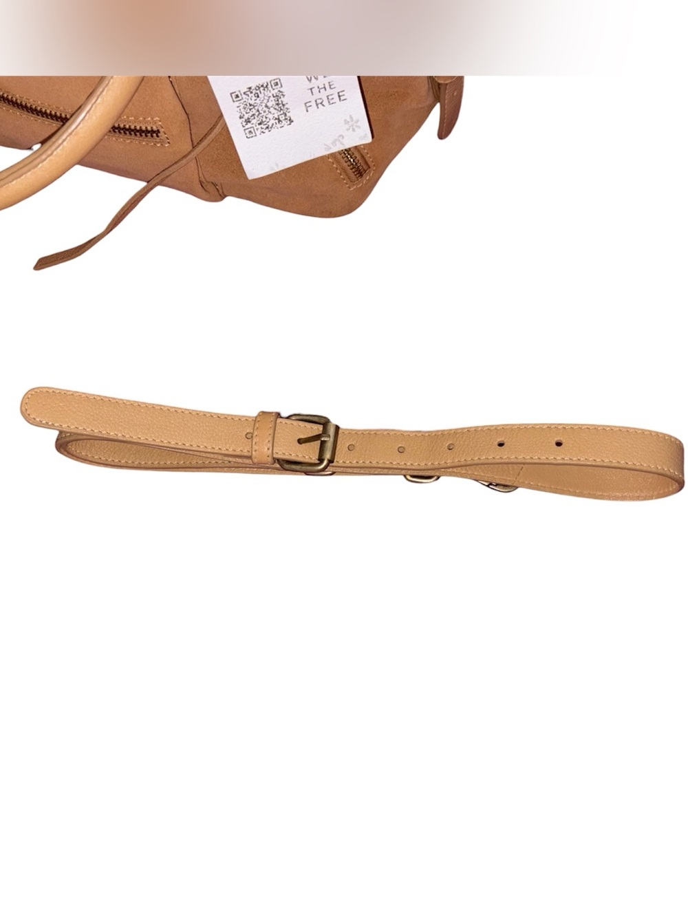 Free People We The Free Suede Baby Emerson Bag Italian Straw Suede New With Tags - Picture 10 of 10